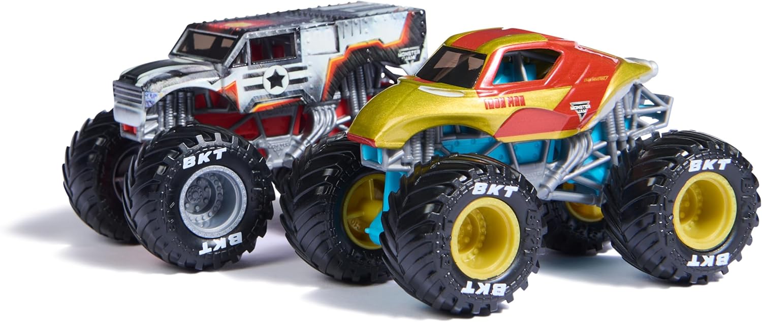 Monster Jam Marvel Iron Man vs. War Machine (2-Pack)
