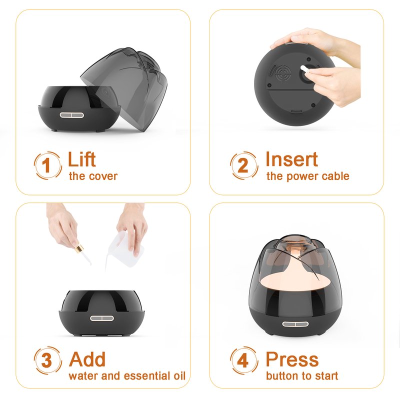 Crystal Aire Rose Bud Aromatherapy Diffuser for Babies (400ml)