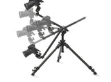 The arm can be moved back and forth, up and down