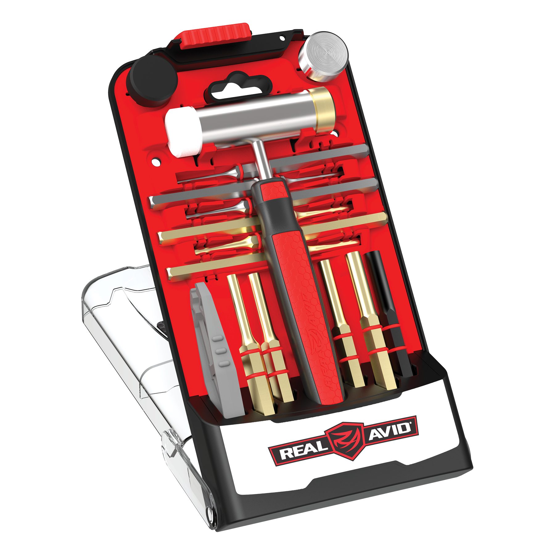 2 Image for Accu-Punch® Hammer with Brass & Steel Pin Punches-Real Avid