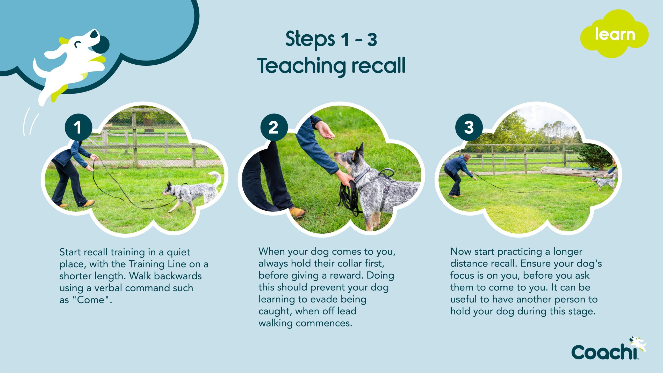 teaching recall steps 1-3