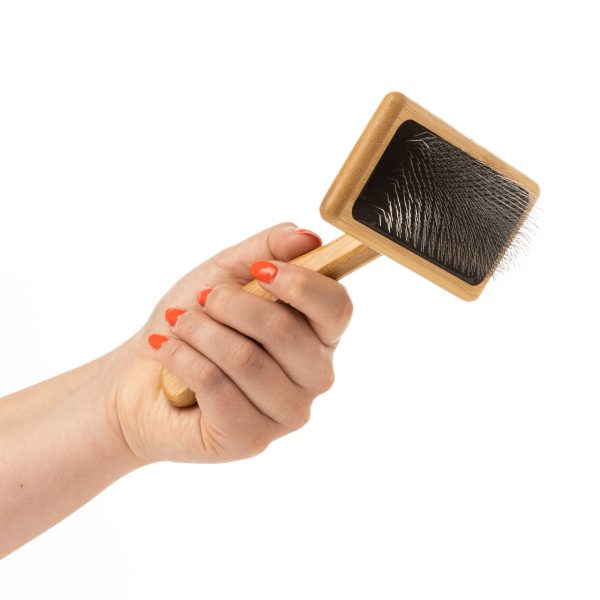 Bamboo Soft Pin Slicker - Medium - Image 6
