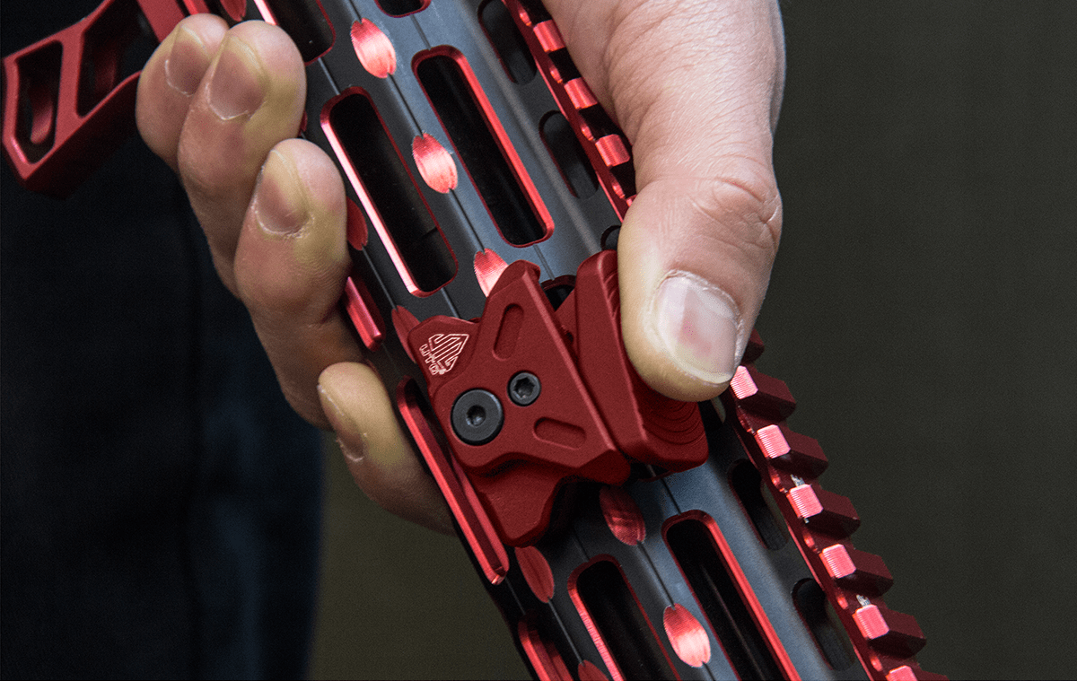UTG Angled Index Mount M-LOK Matte Red