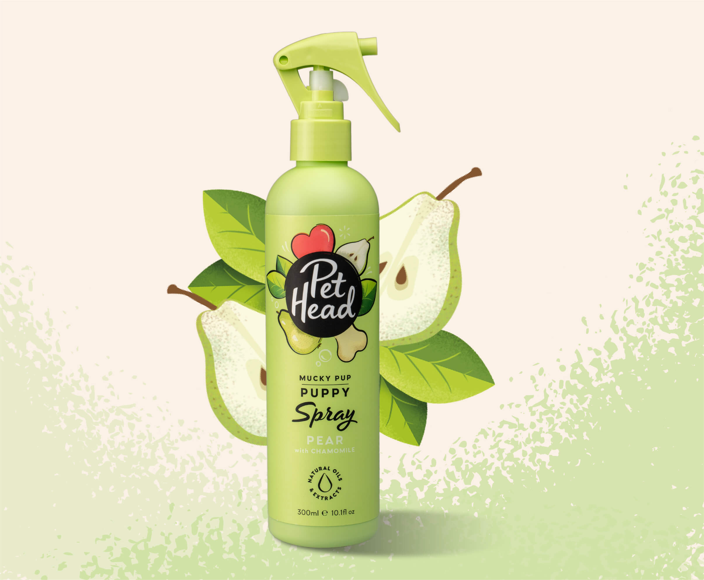 Product shot of the Pet Head Mucky Pup spray