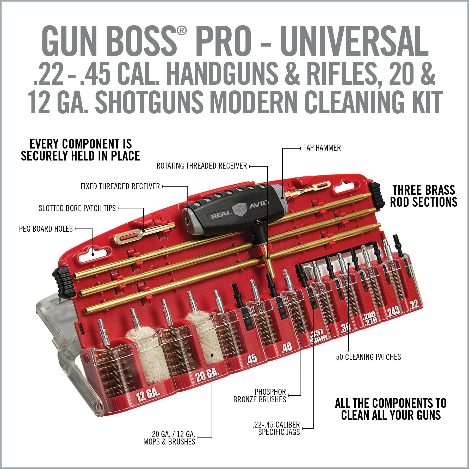 5 Image for Gun Boss® Pro - Universal Cleaning Kit-Real Avid