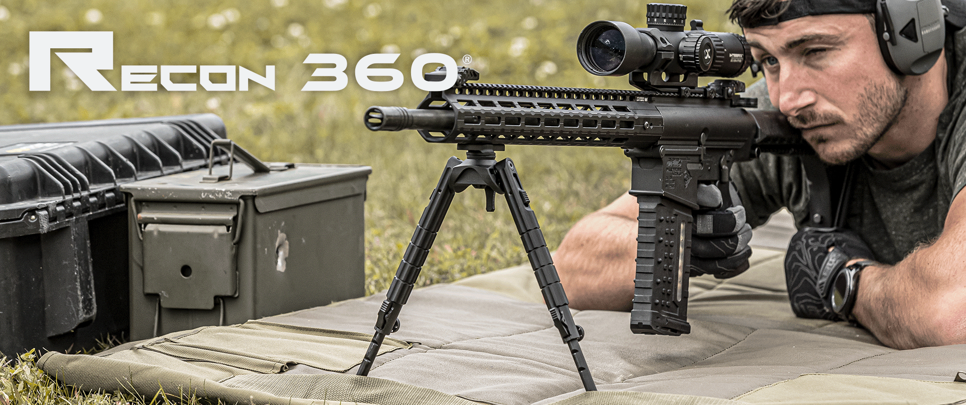 UTG Recon 360 TL Bipod Center Height M-LOK (20.3cm-30.4cm)