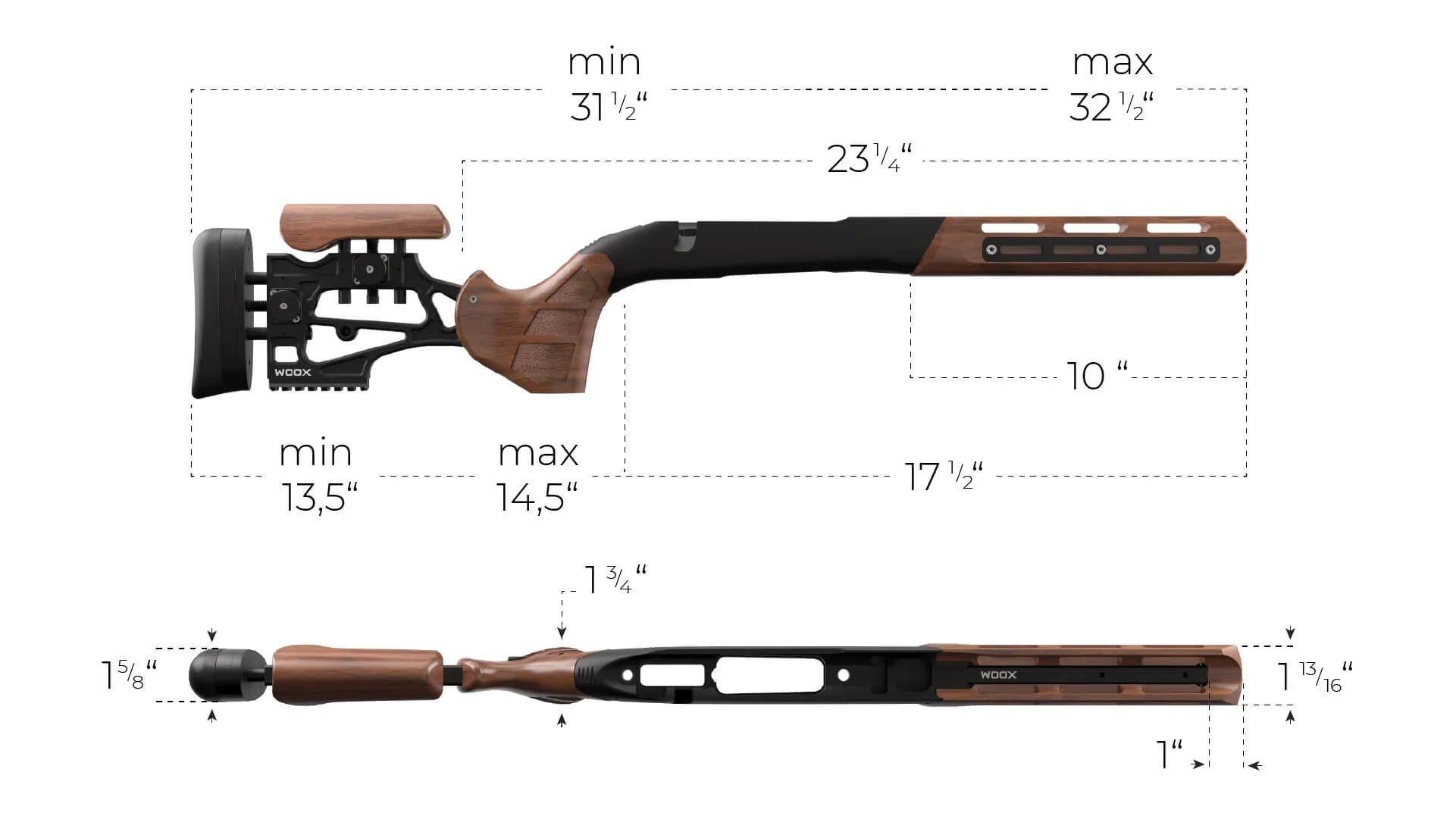 Woox Furiosa Chassis Remington 700 BDL SA (Walnut)