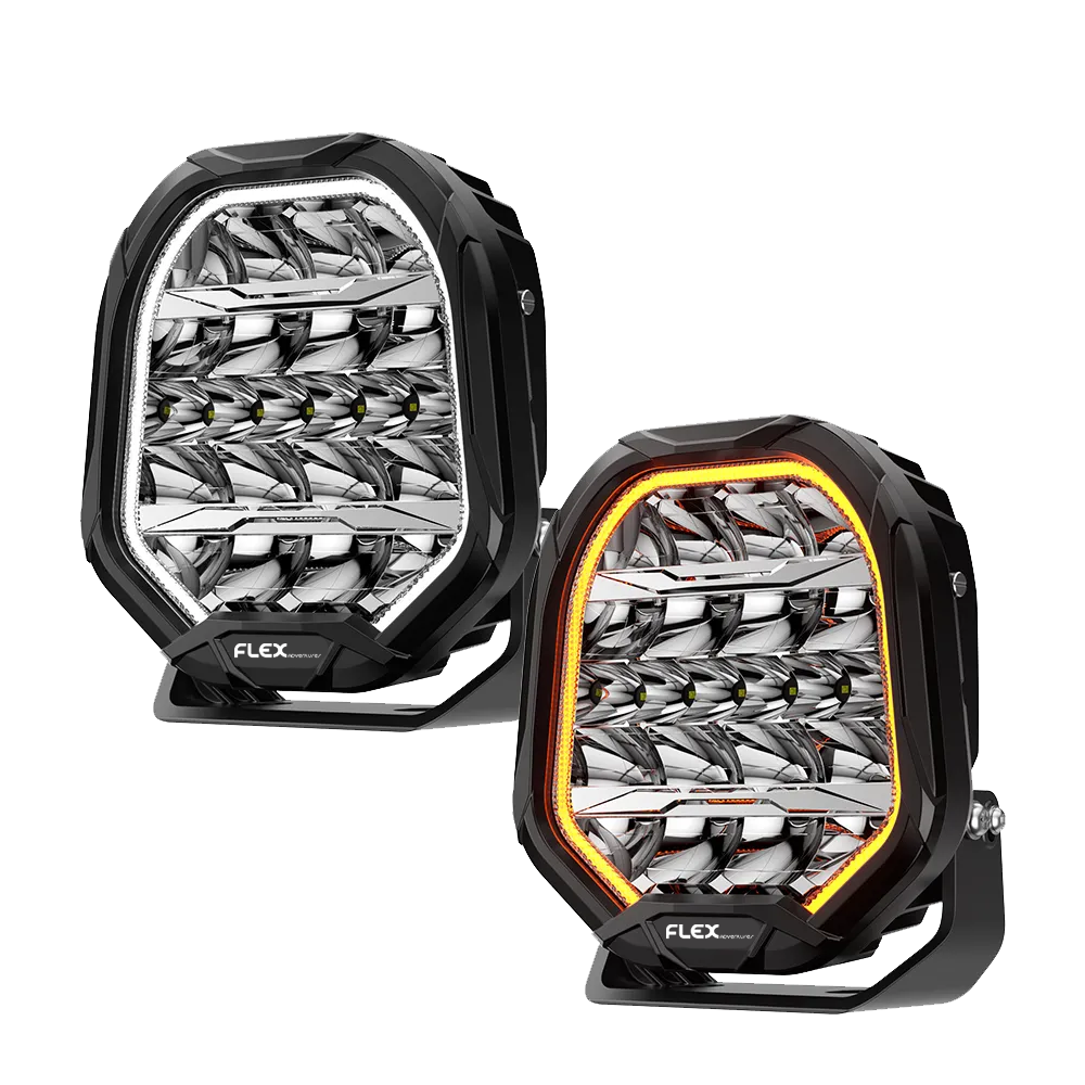 Flex 9″ Driving Light Dual DRL Set