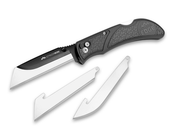 Outdoor Edge RazorWork Replaceable Blade Utility Knife - Gray