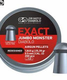 JSB Jumbo Exact Monster Redesigned Shallow Airgun Pellet 25.4gr, 5.52mm (200)