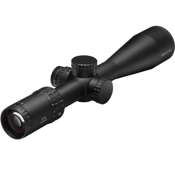 Arken LH-4 6-24x50mm Riflescope (FFP VHR Reticle, Capped Tool-less Turrets, 30mm Tube, MOA)