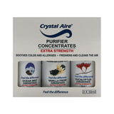 Crystal Aire Ocean Mist, Eucalyptus and Vanilla Air Purifier Concentrates - 3 Pack (30ml)