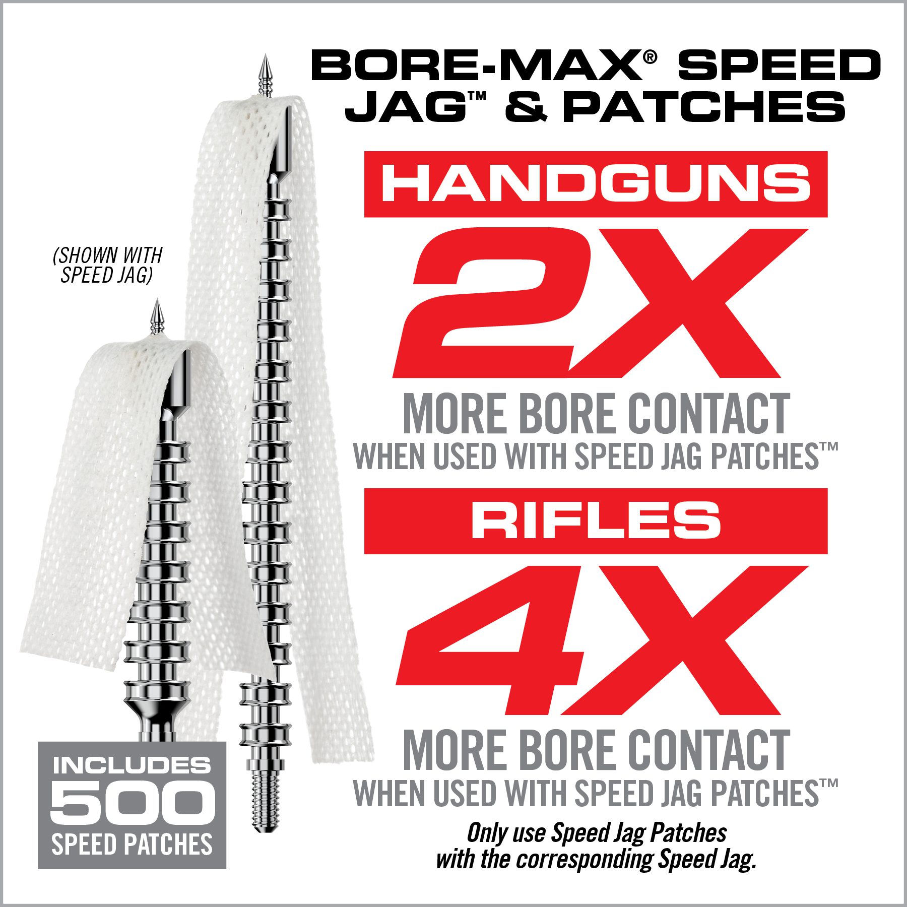 10 Image for Bore-Max® Speed Jags™ & Patches Multi-Cal Pack-Real Avid