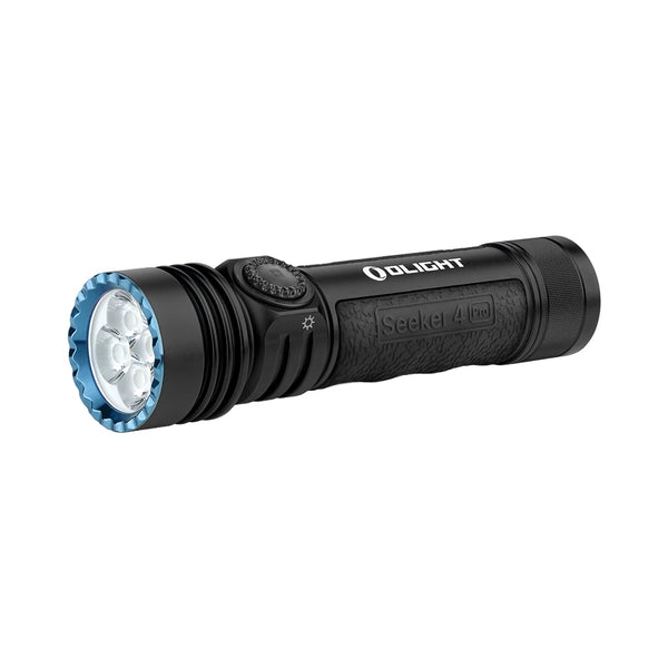 Olight Seeker 4 Pro LED Flashlight (Cool White, 4600 Lumens, 260m, Black)