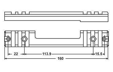 UTG Remington 700 Long Action Picatinny Steel Scope Mount