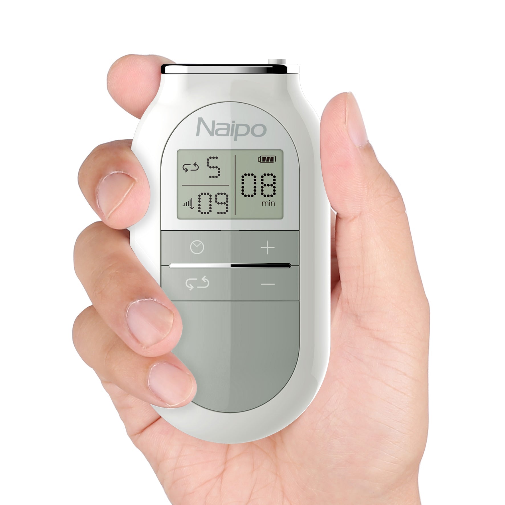 Naipo Electronic Pulse Massager with 4 Electronic Pads, Memory Foam, Cushion and Cooling Gel