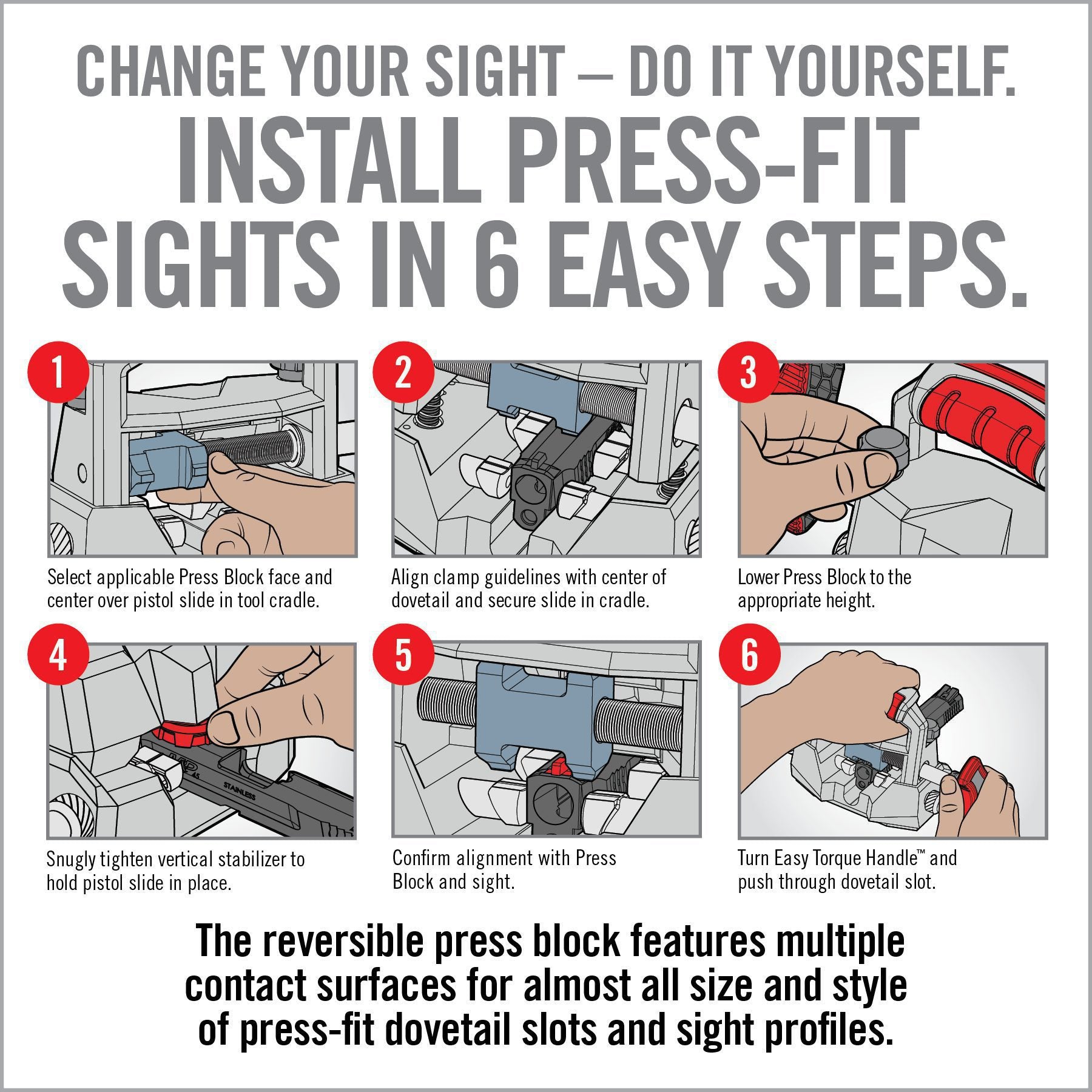 3 Image for Master Sight Pusher with Free Gun Tool Amp - Pistol-Real Avid