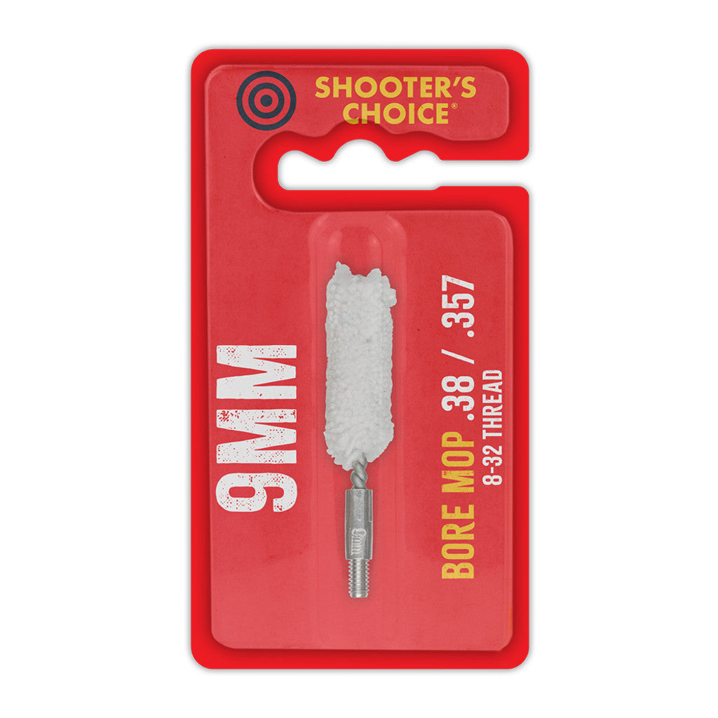 Packaged product image of Shooter's Choice 9mm 2" Cotton Bore Mop (SHF-2M38) 