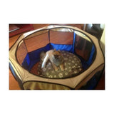 Cosmic Pets Collapsible Pet Pen - Medium - Blue In Use View