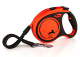 Flexi Xtreme L Retractable Dog Leash (Tape, 5m, Orange, up to 55kg)