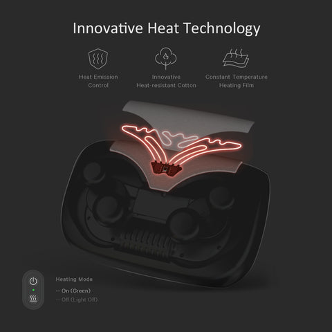 Naipo oPillow Back Massager with Innovative Heating Technology