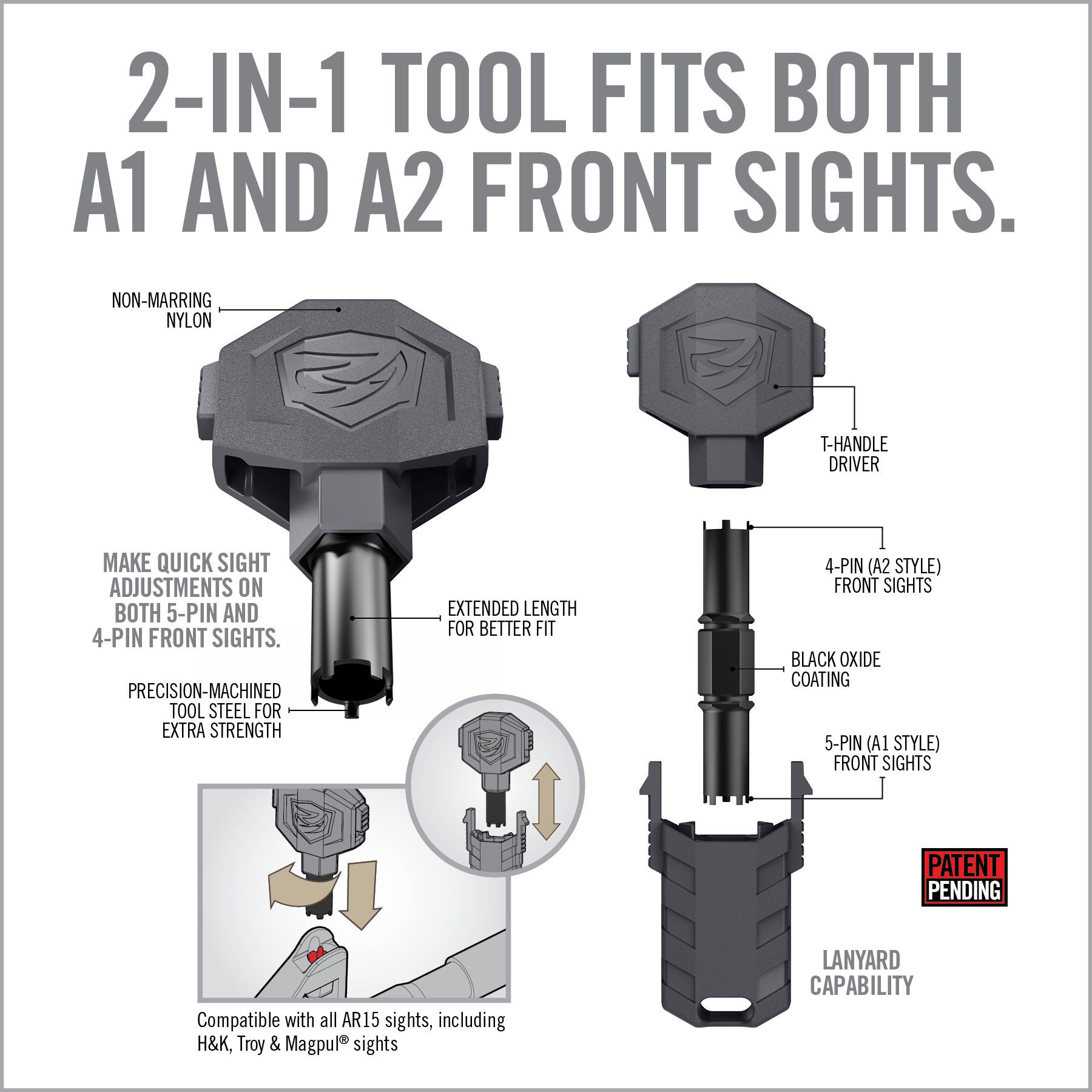 5th Image for Front Sight Adjuster™ Pro - Real Avid