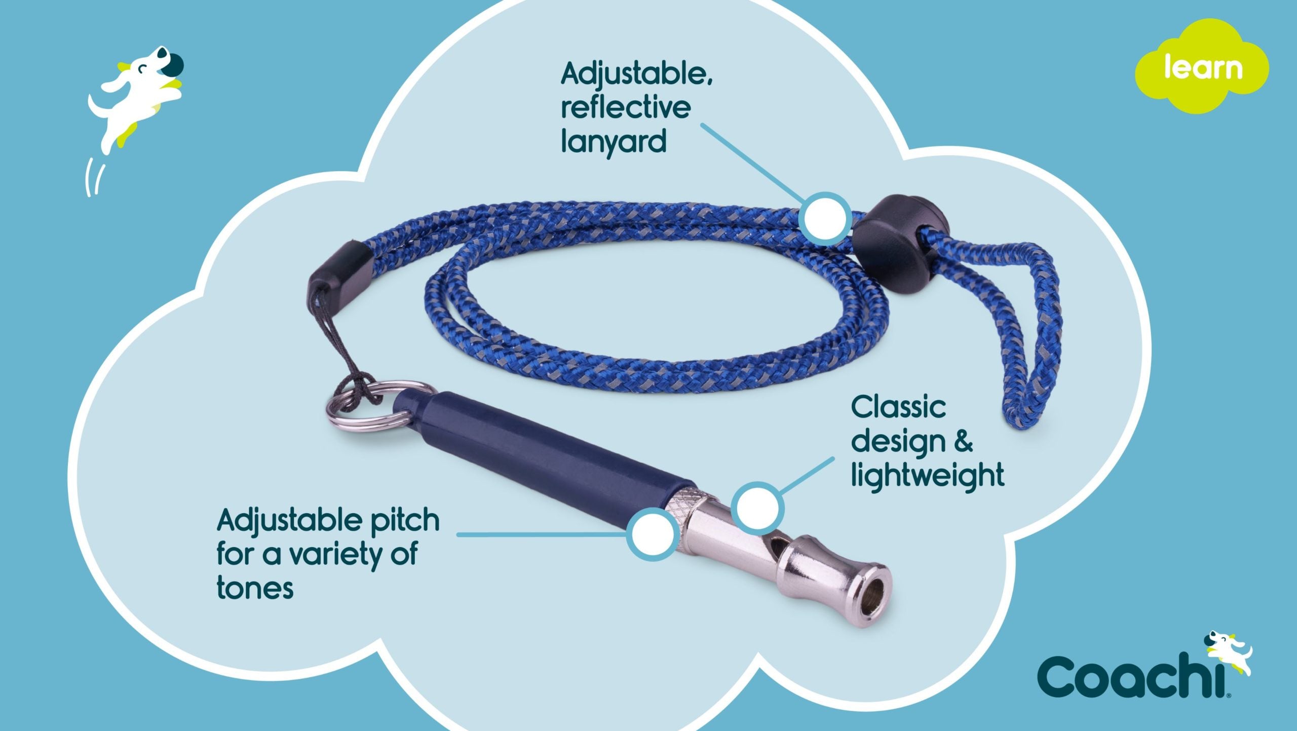 Professional dog whistle features
