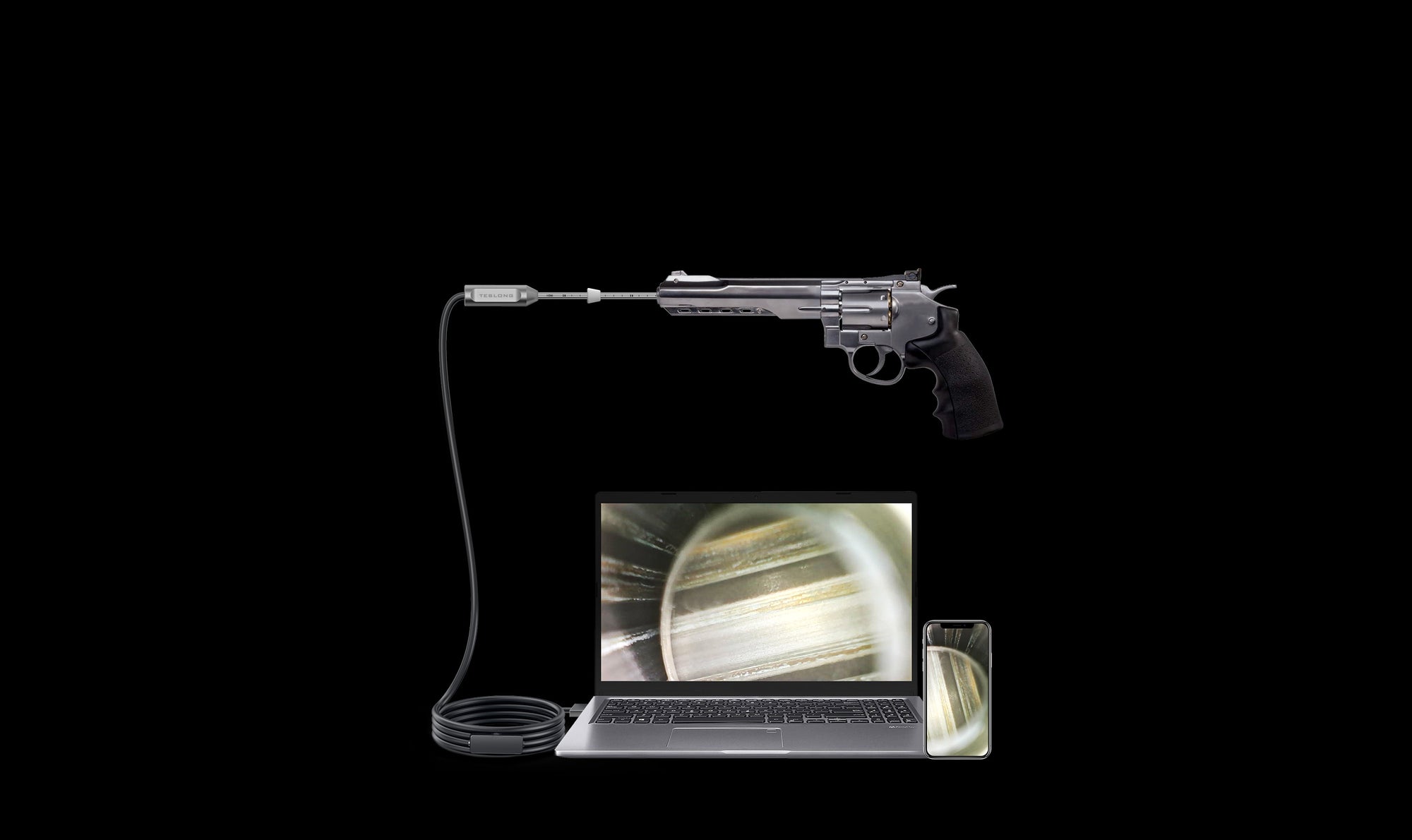 Teslong 10''/25cm Rigid USB Borescope