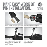 4th Image for Armorer’s Master Hammer™ and Accu-Punch® 11-Piece Standard Pin Punch Set - Real Avid