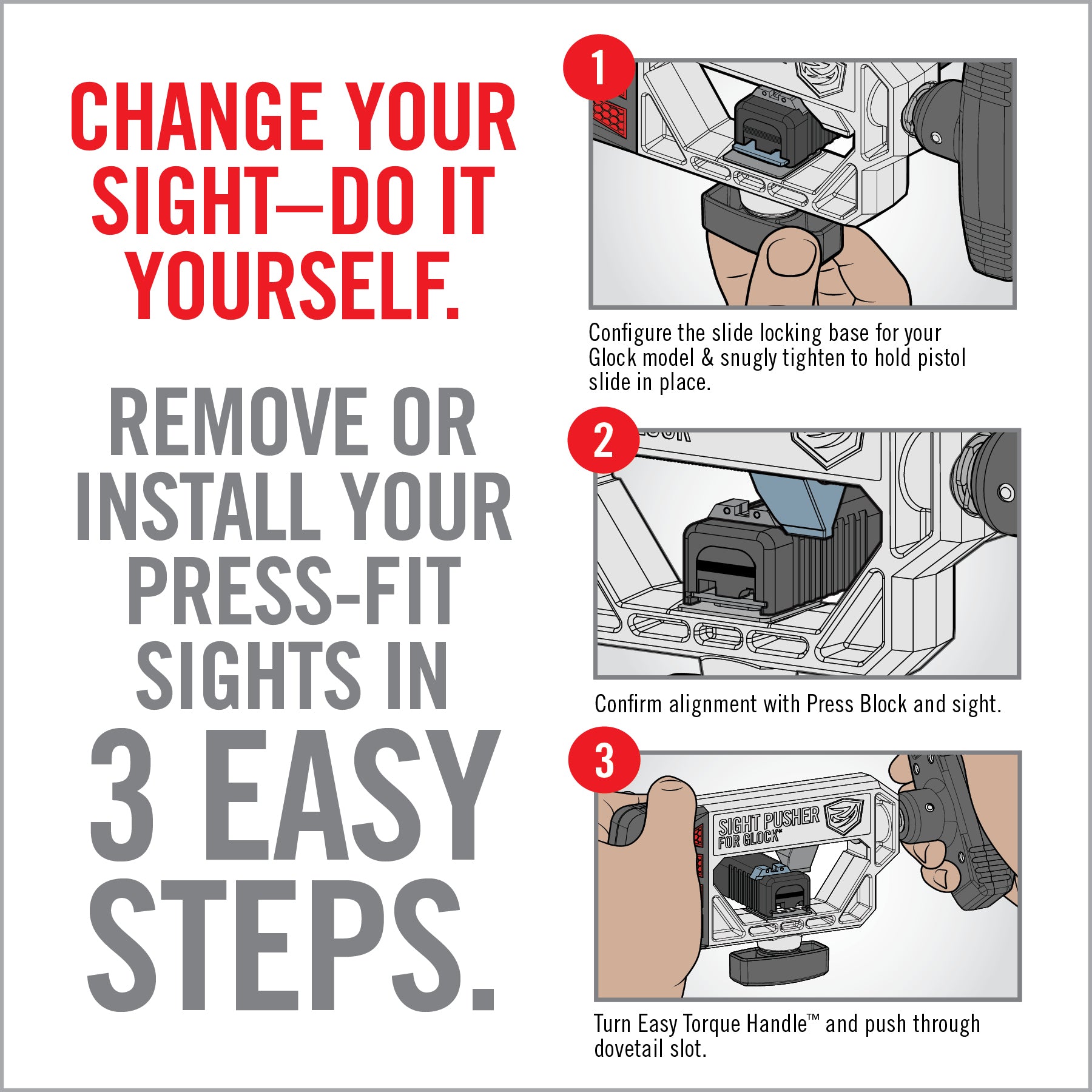 9 Image for Sight Pusher for Glock*-Real Avid