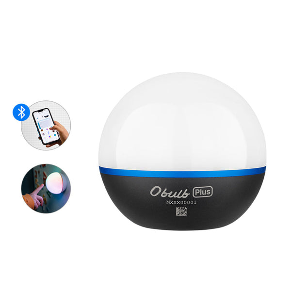 Olight Obulb Plus Multicolor LED Lantern (Multicolor, App-Controlled, 300 Lumens, Black)
